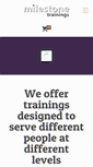 Mobile Screenshot of milestonetrainings.com